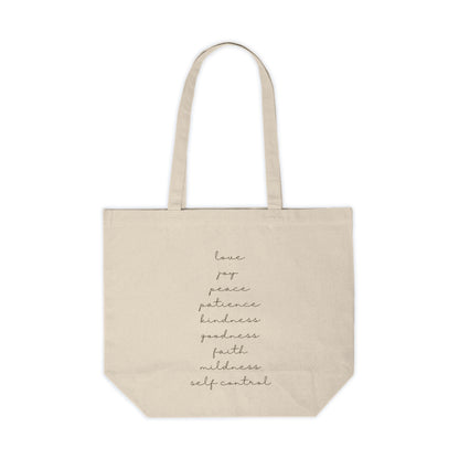 Canvas Durable Tote - fruitage of the spirit