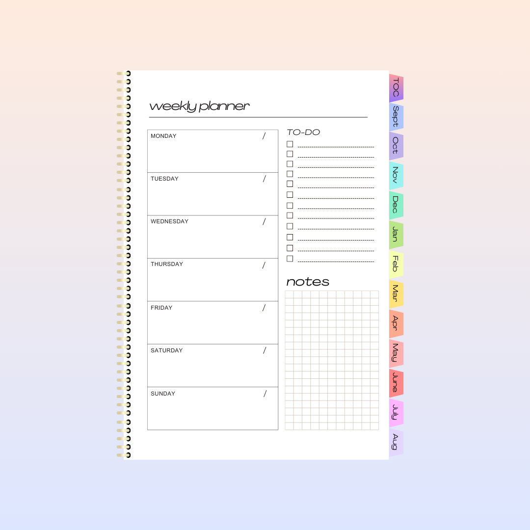 Digital 2024/25 Service Year Planner