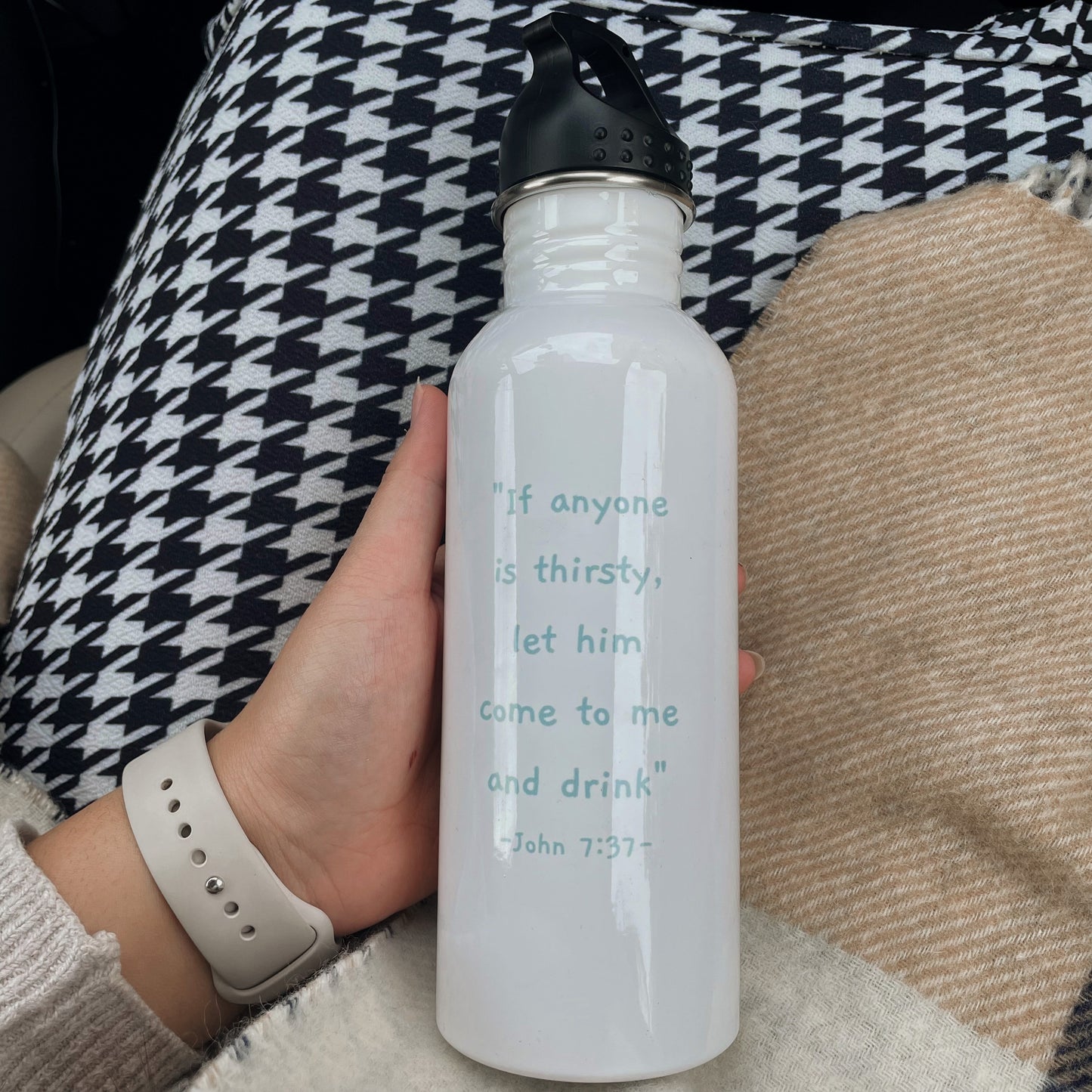 Stainless Steel Water Bottle - John 7:37